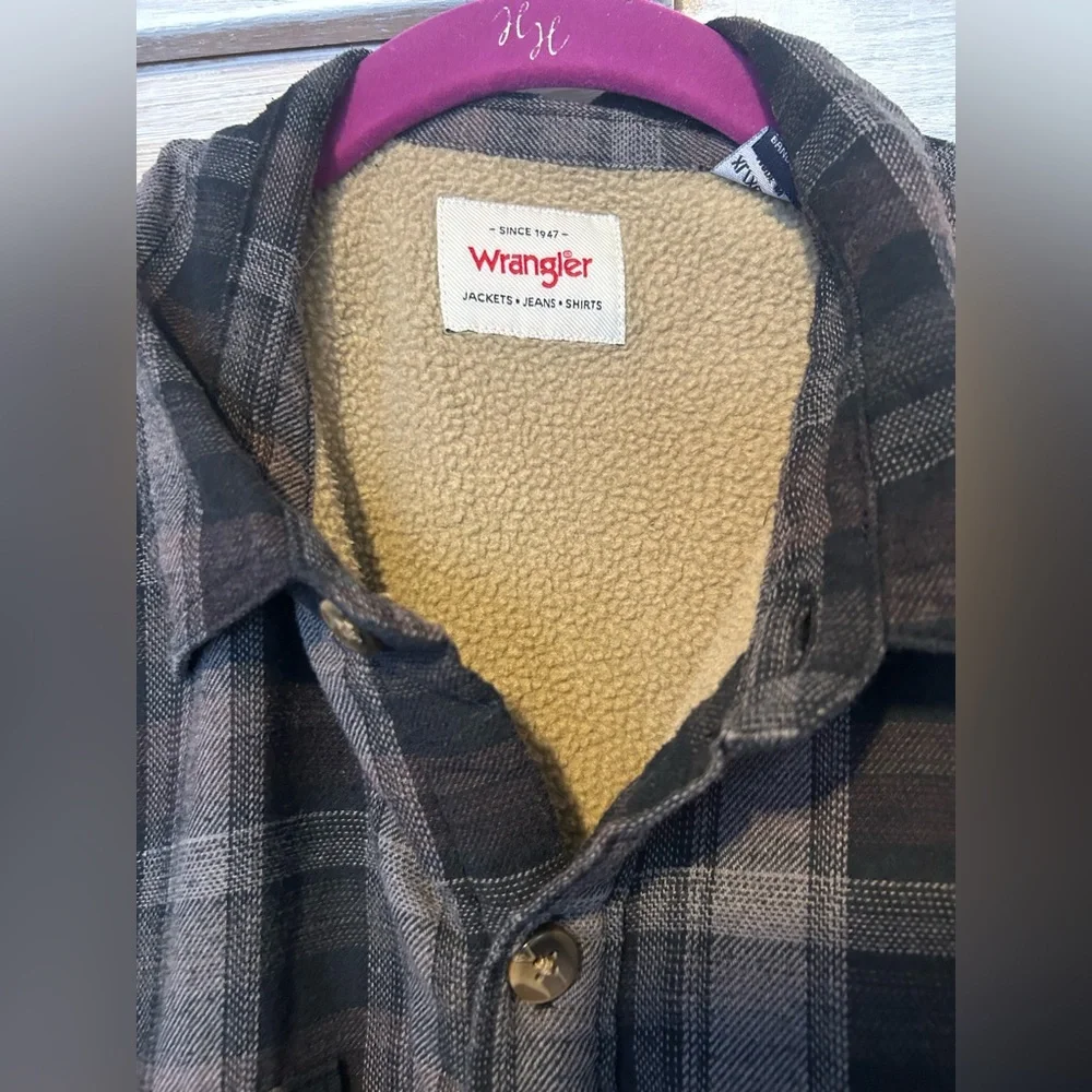 Gave Matt - Wrangler XL VINTAGE FLEECE LINED WINTER THICK plaid unisex men’s - Picture 2 of 9